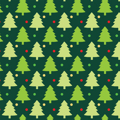 Christmas Trees Seamless Pattern