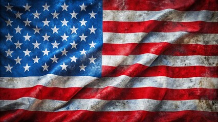 Obraz premium Vibrant USA Flag Wallpaper Design for Patriotic Themes and Backgrounds in Digital and Print Media