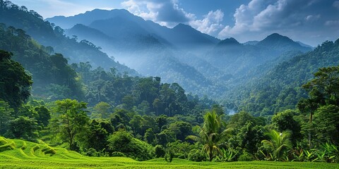 Obraz premium landscape in summer