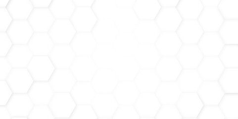 Naklejka premium Grid seamless pattern. Hexagonal graphic design. White honeycomb background