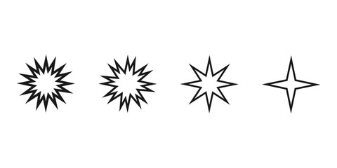 star vector logo design, editable star icon, symbol, illustration
