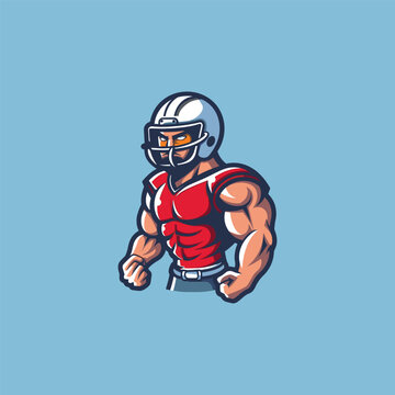 recommend clip art: American football character mascot