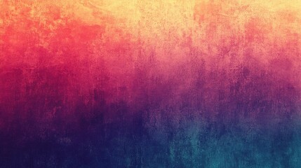Obraz premium A vibrant retro gradient background blending bold colors, enhanced by a subtle grain texture for a nostalgic yet modern look.