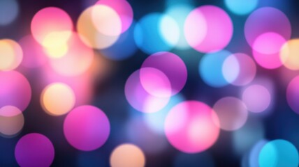 Vibrant Blurred Circular Gradients in Abstract Composition