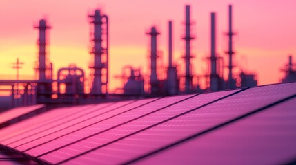 Obraz premium Sustainable Energy Solutions Highlighting Environmental Social Governance (ESG) Practices in Modern Industrial Settings