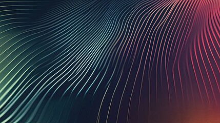 Obraz premium Abstract linear techno background with clean lines and gradients, leaving room for text or graphics.