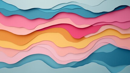 Sustainable ESG Concept with Vibrant Paper Cutting Art Illustrating Environmental, Social, and Governance Themes