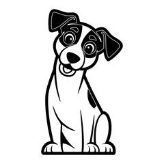 Fototapeta premium Jack Russell Terrier Sitting