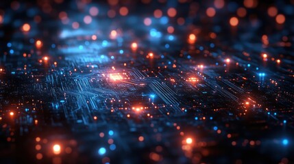 Obraz premium Abstract Digital Circuitry