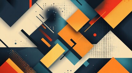 A geometric certificate background with bold, angular shapes and modern patterns, adding a contemporary flair to the design.