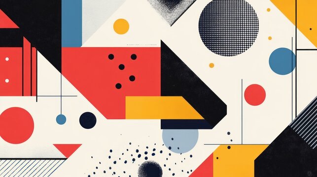 A geometric certificate background with bold, angular shapes and modern patterns, adding a contemporary flair to the design.