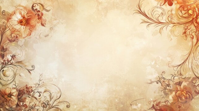 A hand-drawn certificate background with artistic, personalized elements, offering a unique and creative touch.