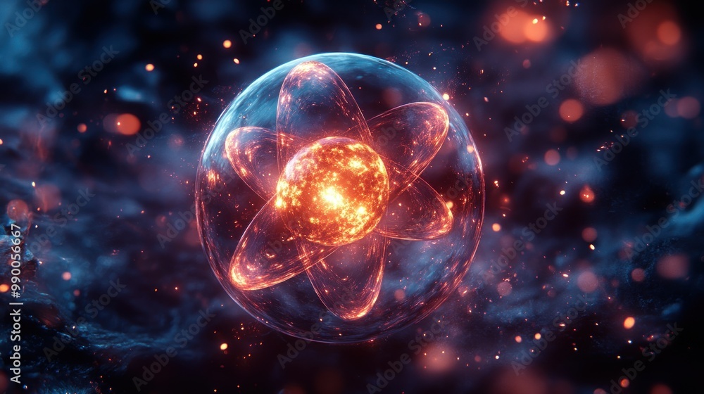 Poster atomic structure visualization