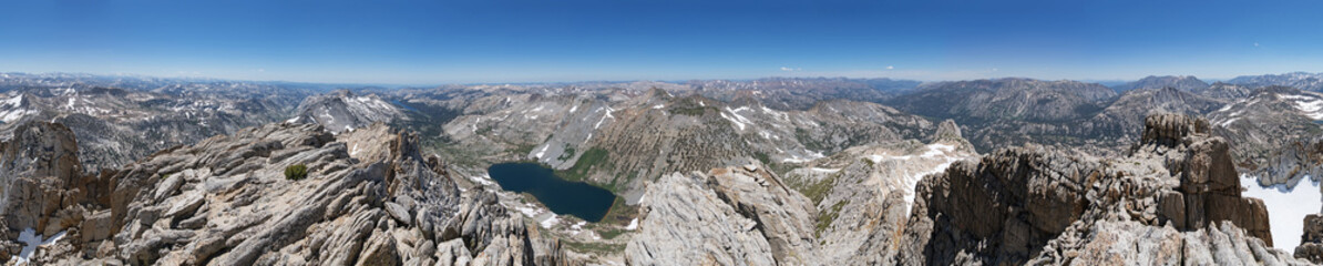 Panorama From The Summit Of Tower Peak On the Northern Boundary Of Yosemite National Park