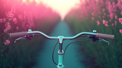 Sustainable Transportation Concept with Bicycle in Nature - Environment Social Governance (ESG) Theme