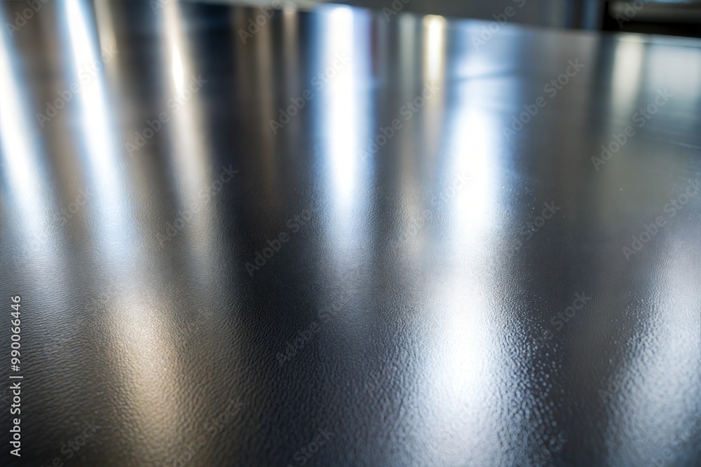 Canvas Prints shiny metallic surface reflecting light