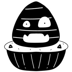 Candy Halloween cupcake