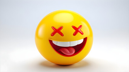 Fototapeta premium Emoji Face 3D