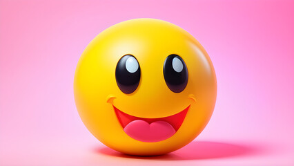 Fototapeta premium Emoji Face 3D