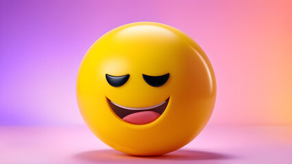 Fototapeta premium Emoji Face 3D