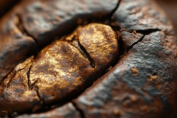 Close-up of a Roasted Coffee Bean