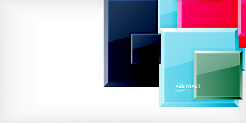 Fototapeta premium Shiny glossy metallic or plastic square design background. Vector Illustration For Wallpaper, Banner, Background, Card, Book Illustration, landing page