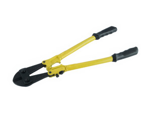 Yellow clipper for cutting isolated on white background