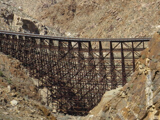 Goat Canyon Trestle, the Largest Wooden Trestle, Anza Borrego Desert