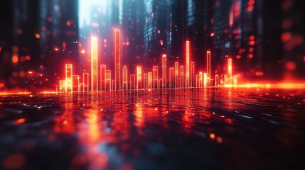 Neon Cityscape in the Future