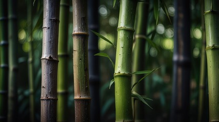 Obraz premium Bamboo Forest Serenity