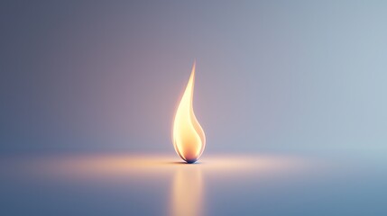 A single, small flame