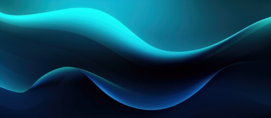 Fototapeta premium Abstract Blue and Dark Blue Waves