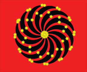 Background with flowers Circle flower ster flower © MstMarina