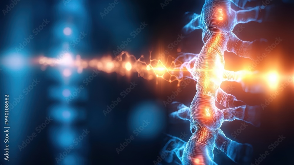 Poster dynamic visualization of neural connections and activity