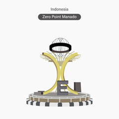 Indonesia Manado, Zero Point