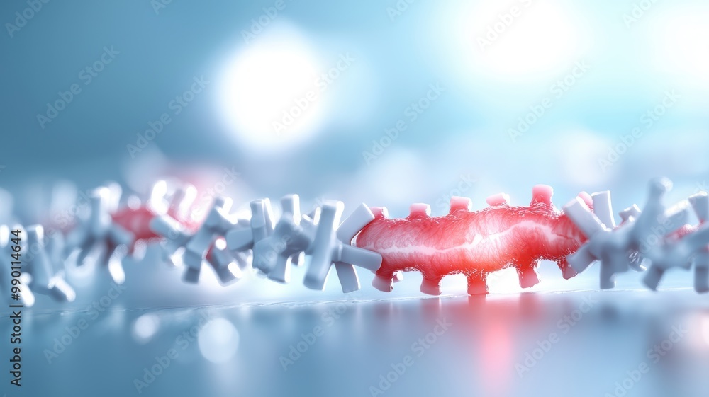 Poster abstract representation of molecular structures in science