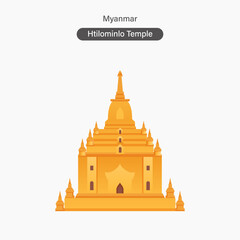 Naklejka premium Myanmar, Htilominlo Temple