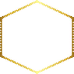 Square Vintage Frame round circular design artistic Gold picture frame luxury golden frame gold border vector royals framework decoration decorative element white background 