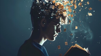 Genetically Enhanced Student with Photographic Memory Effortlessly Recalling Vast Information