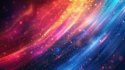 Obraz premium Abstract Background with Diagonal Lines and Bokeh Lights