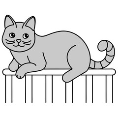 cat with a bone
