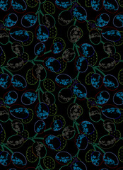 Naklejka premium Ornate floral seamless texture, endless pattern with flowers. Seamless pattern can be used for wallpaper, pattern fills, web page background, surface textures.