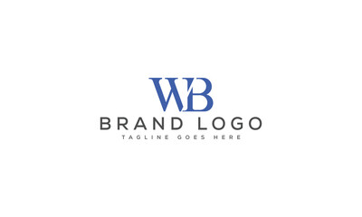 letter WB logo design vector template design for brand