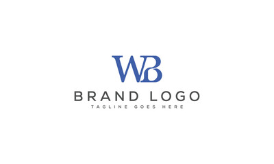 letter WB logo design vector template design for brand