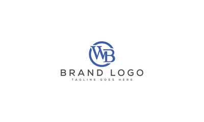 letter WB logo design vector template design for brand