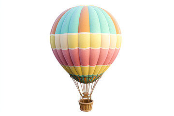 Naklejka premium Colorful hot air balloon cut out element