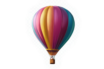 Naklejka premium Colorful hot air balloon cut out element