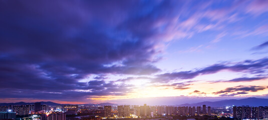 The city before the storm