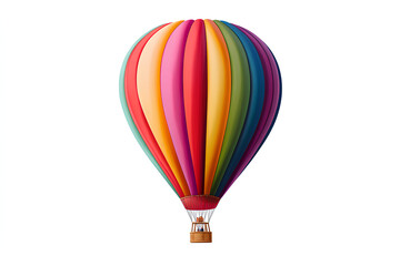 Naklejka premium Colorful hot air balloon cut out element