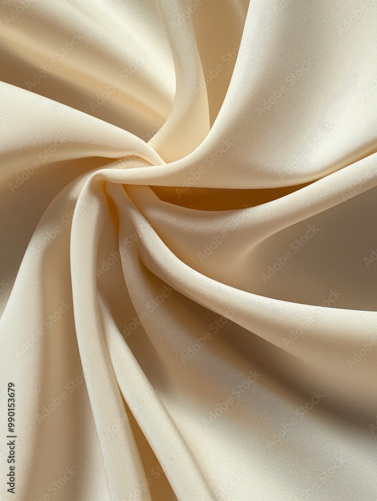 Poster soft beige fabric folds: elegant texture and drape - a luxurious and smooth beige fabric creates sof